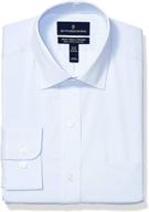 stripe coolmax stretch classic buttoned men's shirts logo