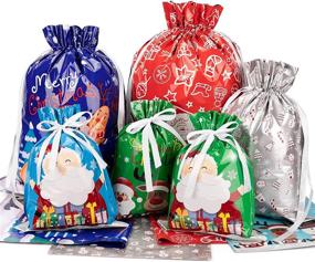 img 4 attached to 🎁 Charming Drawstring Decorations for Festive Christmas Wrapping