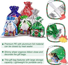 img 3 attached to 🎁 Charming Drawstring Decorations for Festive Christmas Wrapping