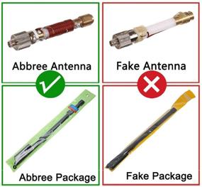 img 2 attached to 📻 ABBREE Tactical Antenna - Foldable Dual Band 144/430Mhz SMA-Female | Compatible with UV-5R UV-82HP BF-F8HP GT-3TP Ham Two Way Radio | 18.8 Inch Length