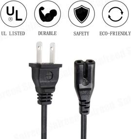 img 2 attached to UL 2 Prong Power Cord for HP Officejet pro 6978 8710 8025 8720 8600 7740 9015 8715 8020 8028 8210 8610 6975 5264 6600 Printer - High-Quality AC Power Cord Replacement