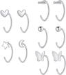 coadipress earrings butterfly cartilage piercing logo