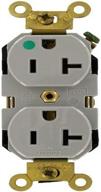 leviton mri83 gy receptacle straight grounding logo