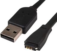 🔌 fitian usb charging cable - replacement charger cord for fitbit force/charge, black logo