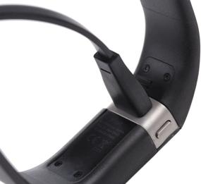 img 3 attached to 🔌 Fitian USB Charging Cable - Replacement Charger Cord for Fitbit Force/Charge, Black