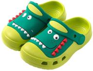 👞 boys' non-slip lightweight dinosaur slippers - knemksplanet clogs & mules shoes logo