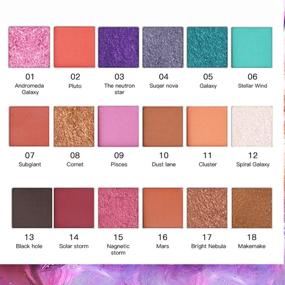 img 2 attached to QIBEST 18-Color Pearl Eyeshadow Palette with Matte and 🎨 Shimmer Pigments - Enhanced Cosmetic Makeup Kit for Eyes (3)