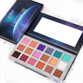 img 4 attached to QIBEST 18-Color Pearl Eyeshadow Palette with Matte and 🎨 Shimmer Pigments - Enhanced Cosmetic Makeup Kit for Eyes (3)