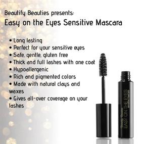 img 2 attached to 👁️УДИВИТЕЛЬНАЯ ДЛИНА РЕСНИЦ Sensitive Eye Mascara От Beautify Beauties - Гипоаллергенная Тушь для Тех, Кто Носит Контактные Линзы - Не Раздражает, Без Запаха, Для Природной Красоты Ресниц- 0,35 унции