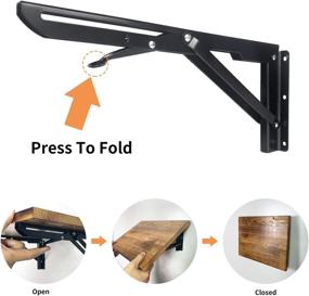 img 2 attached to 🔧 Folding Brackets: Ultimate Space-Saving Solution – Mount, Fold, and Collapse!