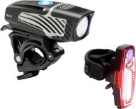 niterider lumina micro 650 front bike light and 🚴 sabre 110 rear bike light combo pack, in black (7711) logo