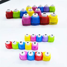 img 1 attached to Versatile 14-Piece Paper Punch Set: Create Stunning Crafts with Mini Craft Punches and Hole Punch Shapes for Scrapbooking and DIY Projects