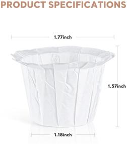 img 1 attached to ☕ Convenient and Compatible: BELR Disposable Paper Coffee Filters Cups for K Series Pods Coffee Machine (100 Filters, White)