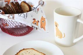 img 3 attached to Sunshine Vibes Set of 3 Tea Towels: 100% Cotton Dog Lover Pattern with Hanging Loop - Perfect for All Your Kitchen Drying, Wiping, and Cleaning Tasks!