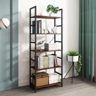 dawnyield standing bookshelf organizer industrial logo