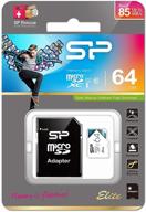 💥 superior performance: silicon power-64gb high speed microsd card with adapter for fast and reliable data storage logo