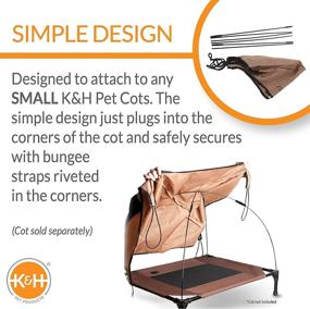 img 2 attached to 🐶 Enhance Comfort and Protection for Your Pet with K&amp;H Pet Products Pet Cot Canopy