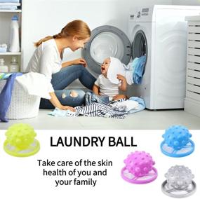 img 3 attached to 🧺 Efficient Pet Hair Remover for Laundry - Reusable Hair Catcher and Lint Trap Mesh Bag for Washing Machines - Portable Washing Balls - 4 Pack