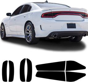 img 4 attached to 🚗 Bogar Tech Designs Dodge Charger Tail Light Sidemarkers Tint Kit 2015-2021 | Dark Smoke