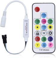 🎮 alitove ws2812b ws2811 addressable led controller rf remote wireless mini controller 5~24v dc for ws2812 ws2811 dream color rgb led pixel strip panel light, 3pin jst connector 200 color modes логотип