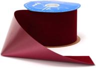 🎀 burgundy 25 yard berwick veltex flocked crafting ribbon logo