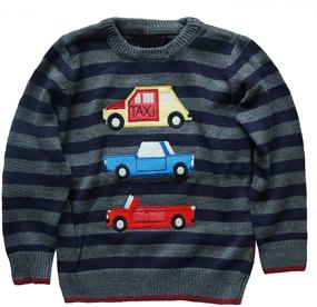 img 1 attached to Boys' Abalacoco Knitted Sweater Pullover Sweatshirt - Optimized Clothing for Sweaters
