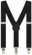 👦 adjustable elastic y back clip kids suspenders for boys girls 2-8 years – 1 inch for children logo