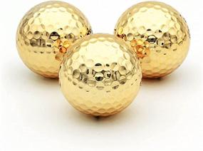 img 4 attached to 🏌️ 24K PT. Gold Golf Balls and Ball Marker Set - Luxurious Golf Gifts for Men and Women, Elegant Golf Accessories for Practice and Actual Play, Ideal for Presentations and Decoration