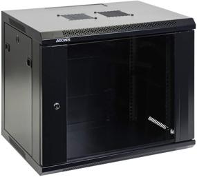 img 4 attached to 🖥️ AEONS 9U Professional Wall Mount Network Server Cabinet Enclosure| 19-Inch Server Network Rack 16-Inches Deep Black (Fully Assembled) - Streamline Your Network Setup with AEONS Wall Mount Server Cabinet