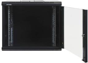 img 3 attached to 🖥️ AEONS 9U Professional Wall Mount Network Server Cabinet Enclosure| 19-Inch Server Network Rack 16-Inches Deep Black (Fully Assembled) - Streamline Your Network Setup with AEONS Wall Mount Server Cabinet