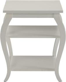 img 3 attached to 🏢 ACME Furniture 82828 Becci End Table: Sleek White Design for Any Space