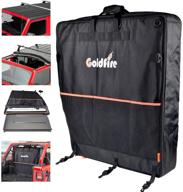 👜 convenient and stylish goldfire freedom top panels storage bag for wrangler jl 2/4 doors (black) logo