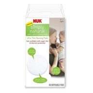 🤱 тонкие одноразовые пелёнки для грудного вскармливания nuk ultra thin, 66 штук (2 упаковки): оставайтесь сухими и комфортными во время грудного вскармливания. логотип