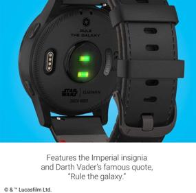 img 1 attached to 🌌 Garmin Legacy Saga Series Darth Vader Inspired Premium Smartwatch, 45mm, 010-02174-51, with Enhanced Darth Vader Inspired App Experience