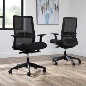 img 4 attached to 💺 HON Basyx Biometryx Commercial-Grade Task Chair Review: Black Chair for Enhanced Comfort and Efficiency