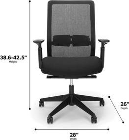 img 1 attached to 💺 HON Basyx Biometryx Commercial-Grade Task Chair Review: Black Chair for Enhanced Comfort and Efficiency