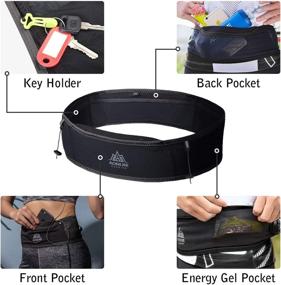 img 3 attached to 🏃 AONIJIE Running Pouch Belt, Waist Pack Bag with 250ml Soft Water Bottle - Ideal Sports Belt for Running, Walking, Cycling - Fits Apple iPhone 11 Pro XR, Samsung Note, Galaxy