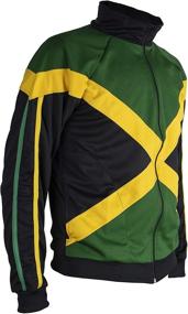 img 3 attached to Sleeved Jamaican Reggae Zip Up Men's Apparel – Genuine and Trendy