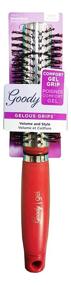 img 1 attached to GOODY Gelous Grip Round Brush, Red: Enhanced Styling with Superior Grip