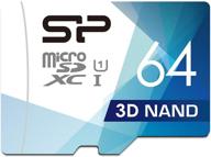 🚀 high speed silicon power 64gb 3d nand microsd card with adapter - boost your storage! logo