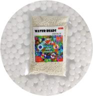 🌊 oeekoi white water beads, 200 gram vase fillers gel jelly water beads for kids sensory play, pearl vase filler, foot spa, wedding centerpieces, and home plant decoration логотип