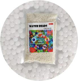 img 4 attached to 🌊 OEEKOI White Water Beads, 200 Gram Vase Fillers Gel Jelly Water Beads for Kids Sensory Play, Pearl Vase Filler, Foot Spa, Wedding Centerpieces, and Home Plant Decoration