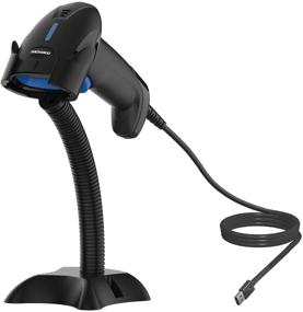 img 4 attached to 🔍 NADAMOO USB Barcode Scanner with Stand - 1D Wired Handheld Laser Bar Code Scanner for Inventory Library Warehouse Supermarket - Plug and Play, Compatible with Laptop and Computer - UPC Barcode Reader