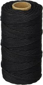 img 1 attached to 🧵 Hemptique HS48BLK #48 Hemp Cord Spool: The Perfect Natural Material for Crafting