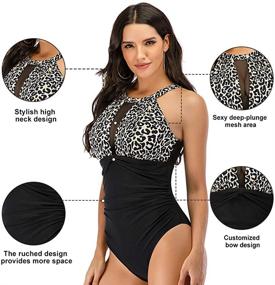 img 3 attached to Cromi Bathing Control Swimsuits Swimsuit Women's Clothing for Swimsuits & Cover Ups