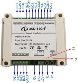 img 3 attached to Усовершенствованный реле Bluetooth DSD TECH SH-BT04B V2: поддержка таймера и кода безопасности.