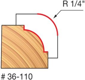 img 1 attached to Улучшите свою столярку с инструментом Фрейда радиусной формы с четырьмя режущими кромками 36 110.