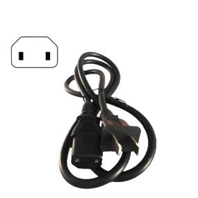 img 1 attached to 💡 6FT Power Cord Cable Compatible with Sony PS4 Pro, Xbox 360 Slim, and Xbox One - UL Listed Replacement 2 Prong