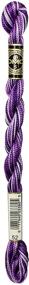 img 4 attached to 🧵 Variegated Violet DMC Pearl Cotton Skeins - Size 5, 27.3 Yards