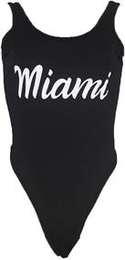 img 1 attached to 👙 LilyCoco Women's One Shoulder Stripe Monokini: Stylish Swimsuit with High Cut & Thong Detail